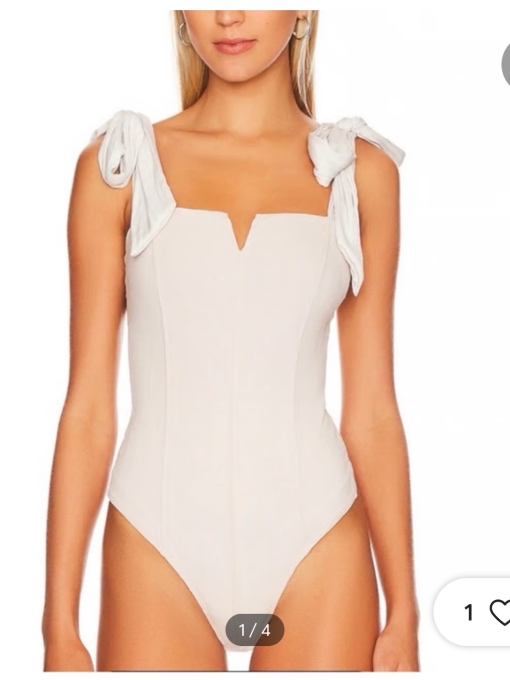 Free People beige bodysuit NWT